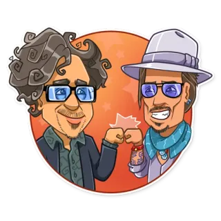 Tim Burton telegram stickers