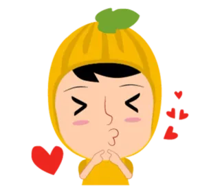 😘 70bd6972 卡通, 爱, 心, 可爱, 表情符号, 亲亲 telegram sticker