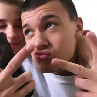 🙄 30b751c2 orang, gestur ofensif, selfie telegram sticker