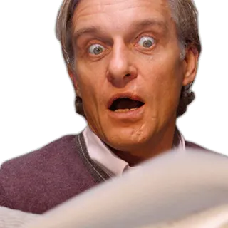 😧 9a432661 震惊, 惊讶, 男人, 表情, 惊讶 telegram sticker