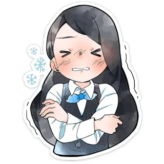 🥶 dc76615b dingin, membeku, menggigil, musim dingin, kartun telegram sticker