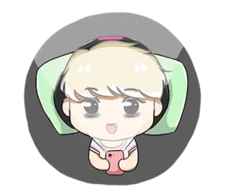 📱 dd177171 cartoon, anime, gaming, headset, mobile phone, kawaii whatsapp sticker