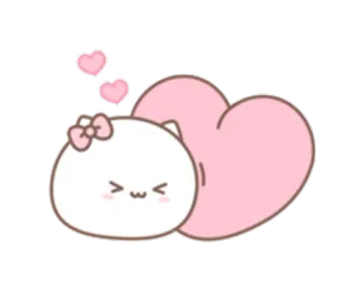 💞 1f936812 милый, каваий, сердце, любовь, стикер, очаровательный whatsapp sticker