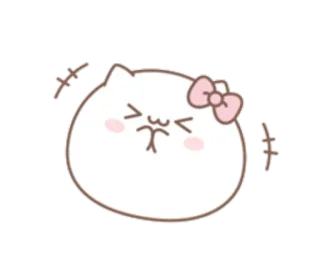 💞 68d47ac8 кот, милый, каваий, стикер, животное, мультфильм whatsapp sticker