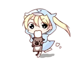 😃 8daaec7e ちび, アニメ, かわいい, 可愛い, 漫画, イラスト, キャラクター telegram sticker