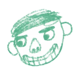 🤠 697d30b8 cartoon, drawing, face, illustration, doodle, sketch telegram sticker