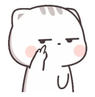 🎭 ca7933d4 katze, mittelfinger, beleidigend, aufkleber, unhöflich, cartoon telegram sticker