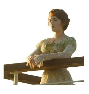 🙁 def3d672 Rose DeWitt Bukater Titanic ไททานิค, โรส, เคท วินสเล็ต, ภาพยนตร์, โรแมนติก, ประวัติศาสตร์ telegram sticker
