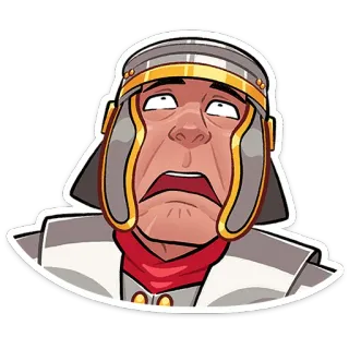 ⭐ 03987243 soldato romano, impero romano, armatura, elmetto, cartone animato, storia antica whatsapp sticker