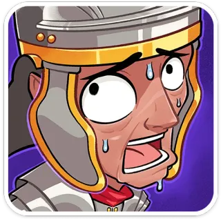 😓 2ff63ed0 soldato romano, cartone animato, elmetto, sudato, militare, ansia, cartone animato whatsapp sticker