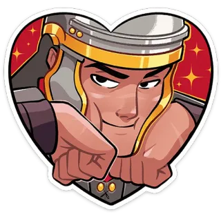 💗 afacc593 soldato romano, centurione, antica Roma, militare, soldato, cuore whatsapp sticker