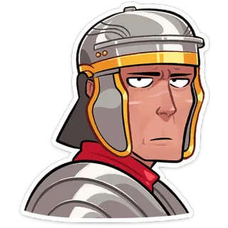 ⭐ ed1fed24 Romano, Soldato, Elmo, Armatura, Antico, Guerriero, Storia whatsapp sticker