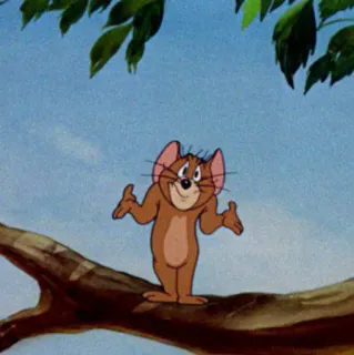 😾 5142661d Jerry Tom and Jerry cartoon, mouse, Jerry, animation, classic cartoon telegram sticker