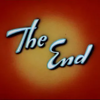 😾 731dc087 The End the end, ending, cartoon, vintage, retro telegram sticker