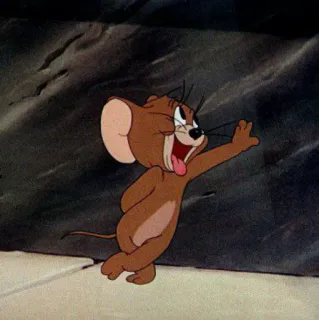 😾 7caff9e8 Jerry Tom and Jerry cartoon, mouse, classic animation, funny, character telegram sticker