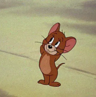 😾 e003b3f3 Jerry Mouse Tom and Jerry cartoon, mouse, character, funny telegram sticker