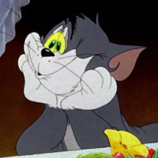 😾 e2e31f82 Tom Tom and Jerry cat, cartoon, tom and jerry, animal, meme telegram sticker