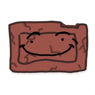 🧱 e43262ab 만화, 벽돌, 캐릭터, 미소, 그림 telegram sticker