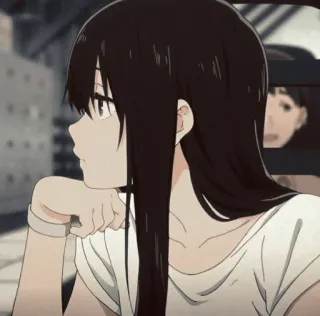 😐 fa0ef91d Anime, Cô gái, Chân dung, Hoạt hình, Nhân vật telegram sticker