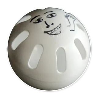 🖐 4b7679e9 ball, face, drawing, sticker, funny telegram sticker