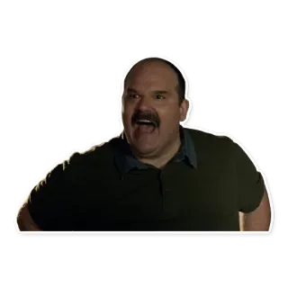 😠 a1e38635 man, mustache, face, expression, portrait telegram sticker