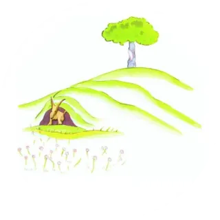 👑 35ed6eee kartun, binatang, fantasi, alam, ilustrasi telegram sticker