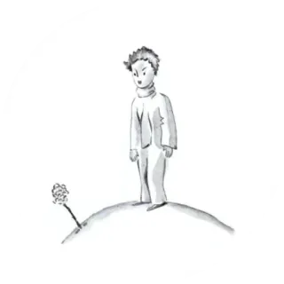 👑 d0853dde The Little Prince Pangeran Kecil, Antoine de Saint-Exupéry, Klasik, Buku, Karakter telegram sticker