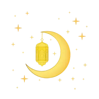 🌙 153a0834 Ramadan, Islam, Musulman, Aïd, Croissant de lune, Lanterne, Étoiles, Religieux, Culture telegram sticker