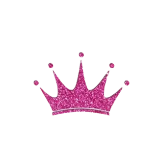🐻 676616d6 couronne, rose, paillettes, princesse, royauté telegram sticker