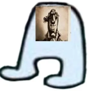 👽 5306ab6b among us, impostore, meme, personaggio, divertente telegram sticker