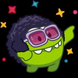 🕺 4cb75957 緑, モンスター, ダンス, サングラス, ディスコ telegram sticker