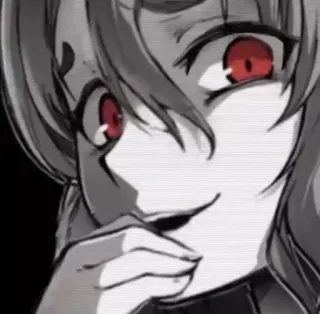 😂 7b0067a6 动漫, 恐怖, 红眼, 漫画, 坏笑 telegram sticker