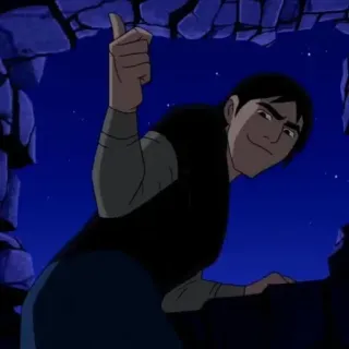 👍 a6219756 Kevin Levin Ben 10 dessin animé, pouce levé, personnage, Kevin, Levin whatsapp sticker