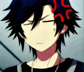 😒 55e7abb9 动漫, 生气, 难过, 烦躁, 角色, 表情 telegram sticker