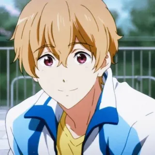 🙂 cd0c12c6 Nagisa Hazuki Free! 动漫, 男孩, 可爱, 叶月渚, Free! telegram sticker