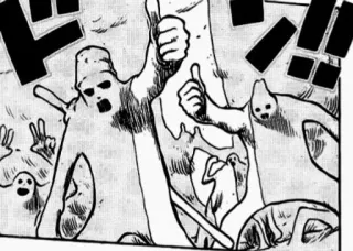 👍 46b43ed5 만화, 유령, 평화 기호, 엄지 척 telegram sticker