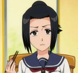 🌺 20f5ad0b Orihime Inoue Bleach アニメ, キャラクター, 食事, 箸, 井上織姫, ブリーチ telegram sticker