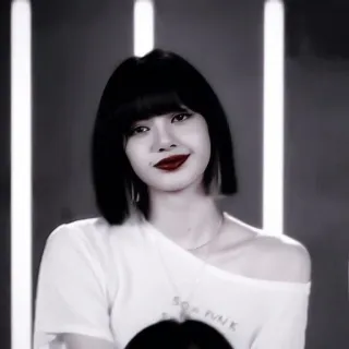 ⁉️ 36bb5bc5 SOME PUNK 女性, ポートレート, 黒髪, 赤い口紅, ファッション, 人 telegram sticker