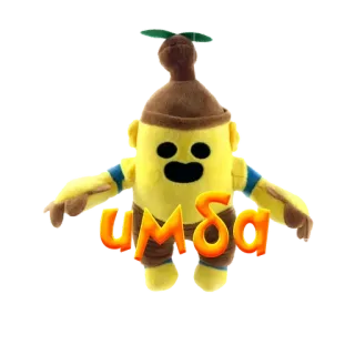 👍 731f8039 υμδα brinquedo, pelúcia, amarelo, letras gregas, figura whatsapp sticker