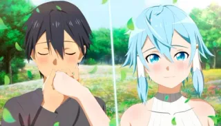 ❤️ da6b4c9b Asuna Sword Art Online อนิเมะ, ซอร์ดอาร์ตออนไลน์, SAO, คิริโตะ, อาสึนะ telegram sticker