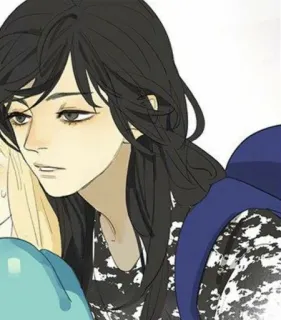 🌟 6a6d1176 Illustration, Frau, Porträt, Figur, Anime, Cartoon whatsapp sticker