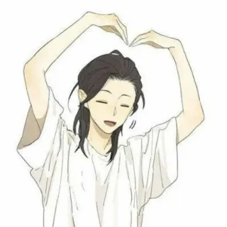 🌟 78345415 Herz, Liebe, süß, Person, Figur, Illustration whatsapp sticker