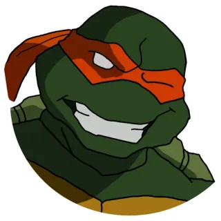 😉 3d45984f Michelangelo Teenage Mutant Ninja Turtles Ninja, Tartaruga, Adolescente, Cartone animato whatsapp sticker