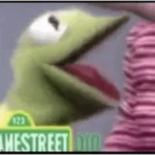 😐 09cba665 Kermit Sesame Street AMESTREET kermit, sesame street, grenouille, muppet, série télé whatsapp sticker