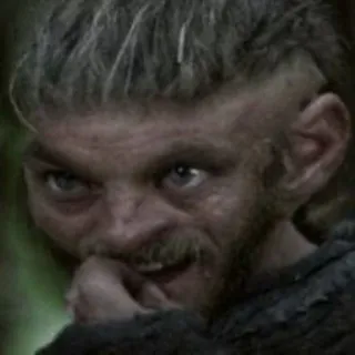 😐 fb46dbba Ivar the Boneless Vikings Vikings, Ivar le Désossé, Série TV, Drame historique, Personnage, Portrait whatsapp sticker
