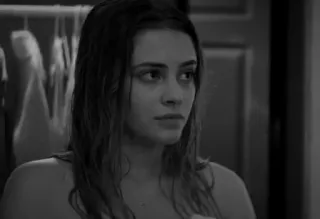 🔗 43129a19 mujer, retrato, blanco y negro, serio, cara telegram sticker