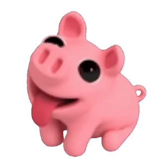 😛 09e7500f свинья, животное, мультфильм, милый, смешной, розовый telegram sticker