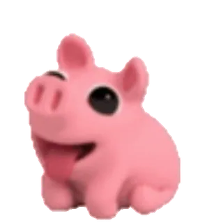 🙂 0f76f48d свинья, животное, милый, мультфильм, розовый telegram sticker