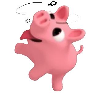 🤪 ec1683f5 свинья, животное, мультфильм, милый, розовый telegram sticker