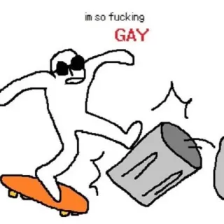 🍄 ba4a3256 im so fucking
GAY Skateboard, Tempat sampah, Bahasa kasar, Kartun, Gay telegram sticker